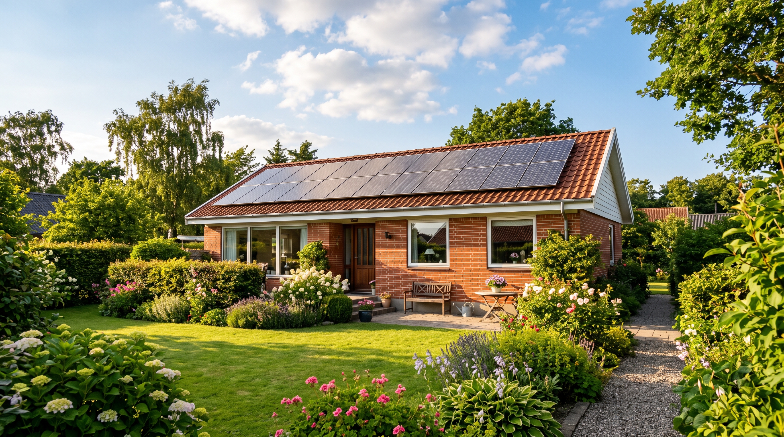 Sådan sparer du CO₂ med solceller — se tallene for et typisk dansk parcelhus